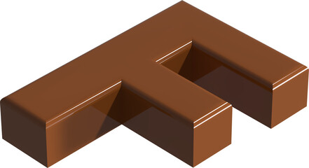 발렌타인 데이 3d 초콜렛 컨셉 알파벳 대문자