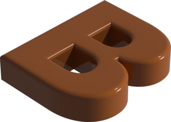 발렌타인 데이 3d 초콜렛 컨셉 알파벳 대문자