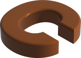 발렌타인 데이 3d 초콜렛 컨셉 알파벳 대문자