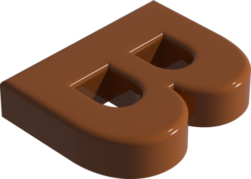 발렌타인 데이 3d 초콜렛 컨셉 알파벳 대문자