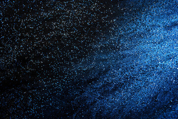 blue water drops dark blue background - Generative AI