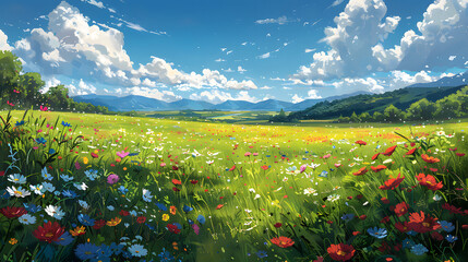 lush green meadow,