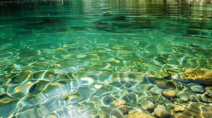 Fototapeta na wymiar Clean water inviting a refreshing swim AI generated illustration