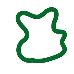 Abstract green lines vector