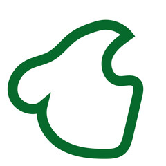 Abstract green lines vector