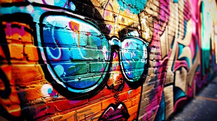 Colorful graffiti adorns the walls of abandoned buildings adding a pop of vibrancy to the urban decay   AI generated illustration