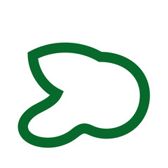 Abstract green lines vector