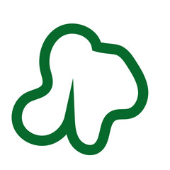 Abstract green lines vector