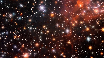 Cosmic dust particles twinkling in the distance   AI generated illustration