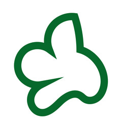 Abstract green lines vector