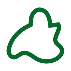 Abstract green lines vector