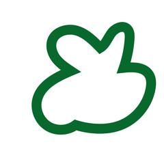 Abstract green lines vector