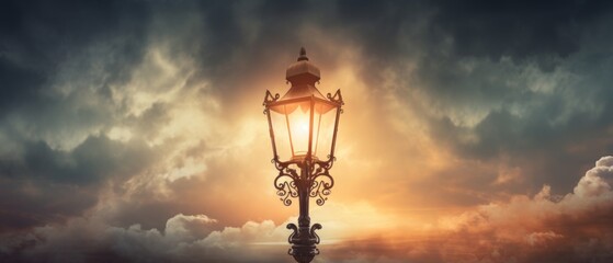 cloudy sky gaslamp moving background