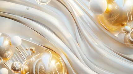 Elevate your space with a modern and creative 3D abstraction wallpaper for walls, Ai Generated.