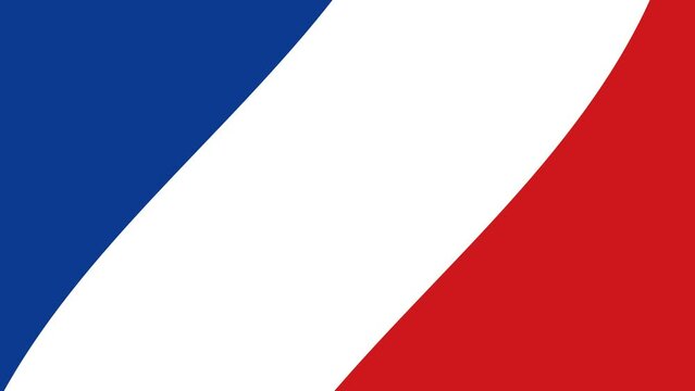 Animated background illustration of the flag of France animation
