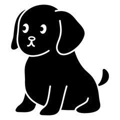 dog animal character icon