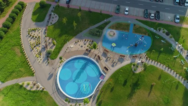 Playground Osiedle Jagiellonskie Biala Podlaska Plac Zabaw Aerial View Poland