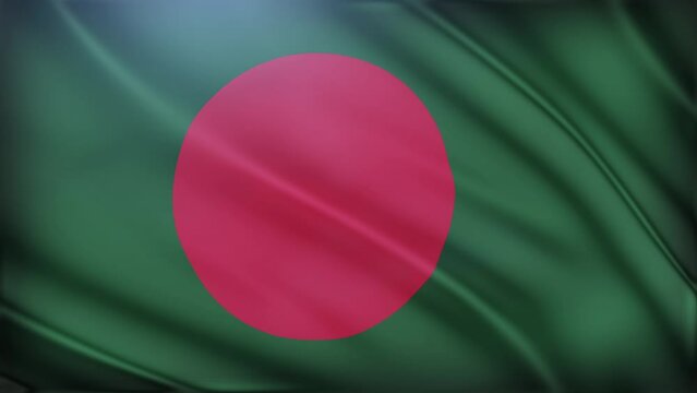 Waving Bangladesh flag background
