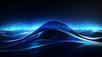 3d flowing abstract blue fluid background, abstract flowing background 3D rendering