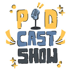 Podcast Simple Illustration
