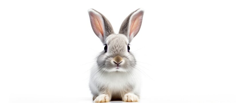 a Rabbit isolated on a white background.AI generated image