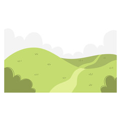 Green Field Illustration