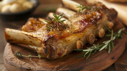 Traditionally a lamb's bone, symbolizing the sacrifice offered in ancient times. Vegetarian alternatives are also used - 782652307