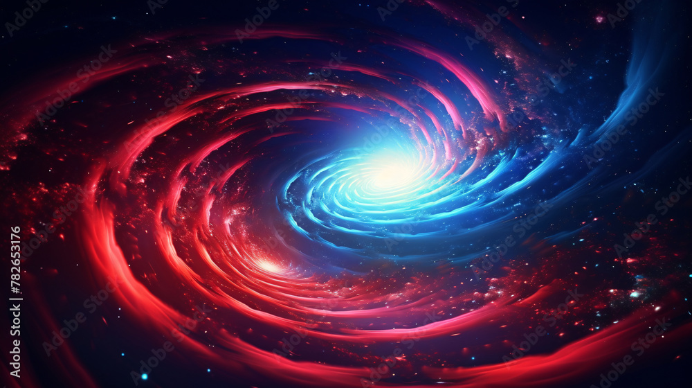 Wall mural digital galaxy colorful black hole scene abstract graphic poster web page ppt background