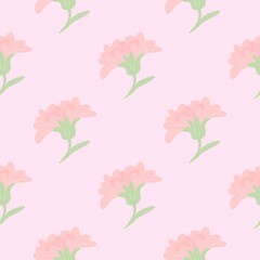 seamless pattern with Carnations