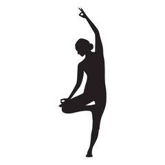 Yoga Silhouette Illustration