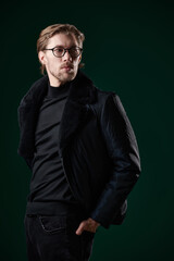 fashionable handsome man