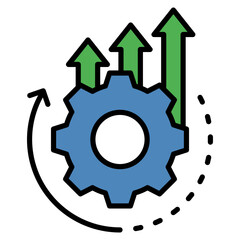 Continuous Improvement Icon Element For Design