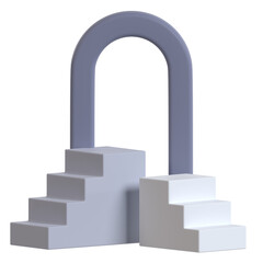 Podium Display Abstract 3D Object Geometry