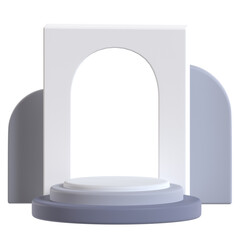 Podium Display Abstract 3D Object Geometry
