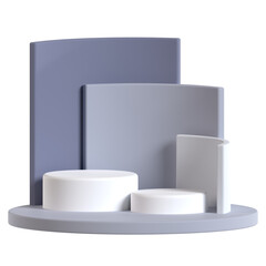 Podium Display Abstract 3D Object Geometry