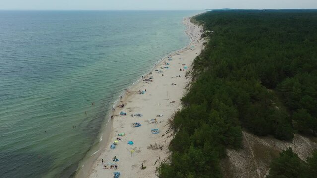 Baltic Sea Beach Rowy Plaza Morze Baltyckie Aerial View Poland
