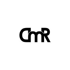 dmr typography letter monogram logo design