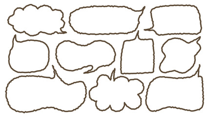 Dialog, box, line, out, speech, bubble, memo, message, balloon, cloud, talk, chat, frame, retro, style, positive, word, hand, draw, crayon, greeting, doodle, cartoon, tag, label, cheers, thank, you