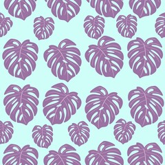 seamless pattern with leaves 