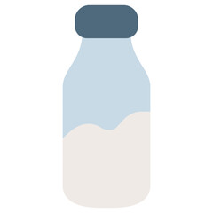 milk vector icon flat style. perfect use for logo, presentation, application, website, and more. icon design color style