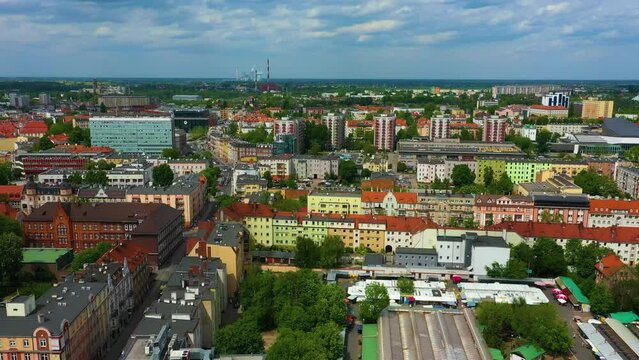 Beautiful Landscape Downtown Opole Aerial View Poland