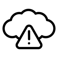 cloud alert icon 