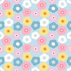seamless pattern with flowers