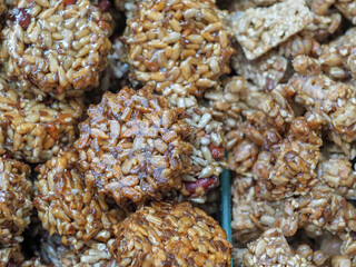 Traditional Georgian Sunflower Seed and Honey Brittle Bars