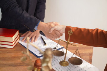 Male lawyer, skilled in jurisprudence, navigates legal matters, drafting contracts, advising...
