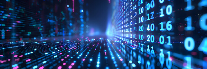 Obraz premium Stream of Consciousness: Navigating the Data Stream