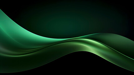 Digital technology green geometric curve abstract poster web page PPT background