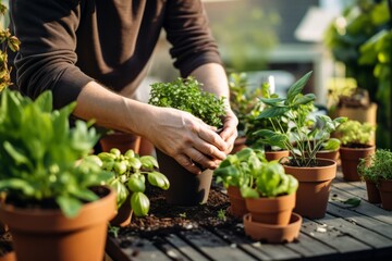 Balcony Plant Arrangement for Ozone Health