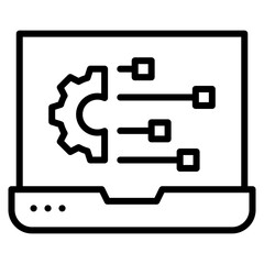 Laptop Icon Element For Design