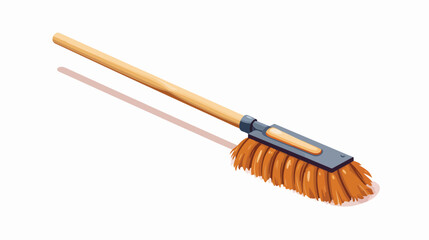 Cleaning mop. Bristle brush sweeping. Cleaning conc - 782717549